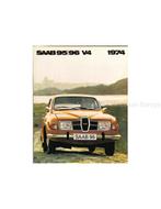 1974 SAAB 95 | 96 V4 BROCHURE ZWEEDS, Boeken, Auto's | Folders en Tijdschriften, Nieuw, Author