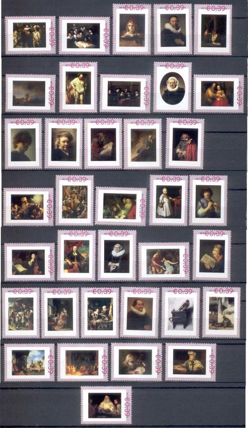 complete set Rembrandt en zijn leerlingen postfris nominaal, Postzegels en Munten, Postzegels | Nederland, Postfris, Na 1940, Ophalen of Verzenden