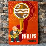 Philips - Reclamebord - XXL (60x40 cm) Philips Radio vintage