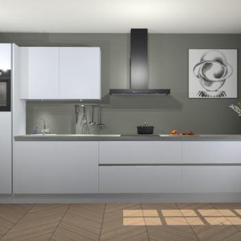 Sneeuwwitte greeploze keuken Acapulco 73513, Huis en Inrichting, Keuken | Complete keukens, Verzenden