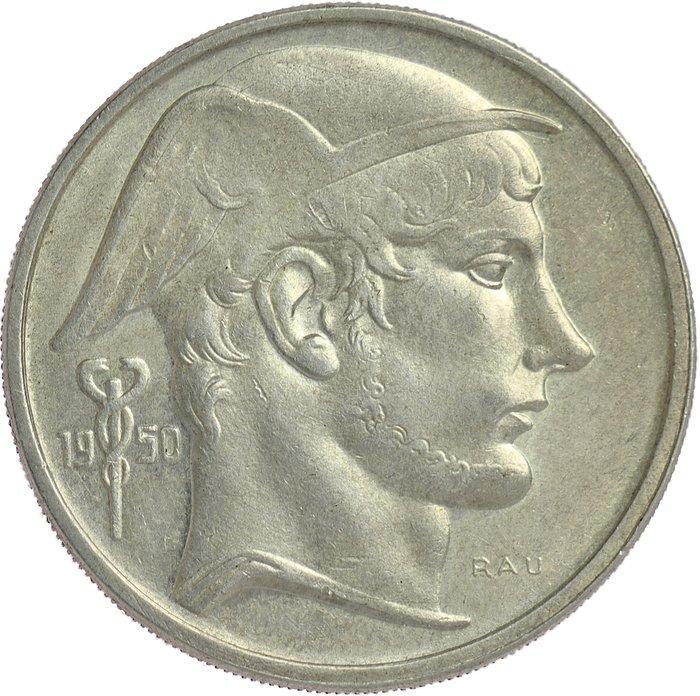 België. Prins Karel. 50 Francs 1950 VL - engraver: Marcel, Postzegels en Munten, Munten | Nederland