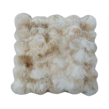 Zacht kussen teddy beige bruin  45x45cm beschikbaar voor biedingen