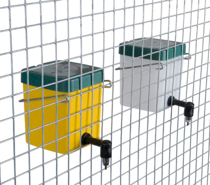 Drinkfles met klapdeksel 0.5 liter naturel, Dieren en Toebehoren, Vogels | Hokken en Kooien, Nieuw, Ophalen of Verzenden