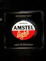 Imported Amstel Light Beer - Lichtbord - Plastic, Antiek en Kunst, Antiek | Wandborden en Tegels