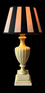 Lamp ornament - Albast - Set van twee met de hand