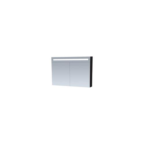 Spiegelkast Double Face Exclusive Line 100cm Hoogglans Zwart, Doe-het-zelf en Verbouw, Sanitair, Bad, Nieuw, Ophalen of Verzenden
