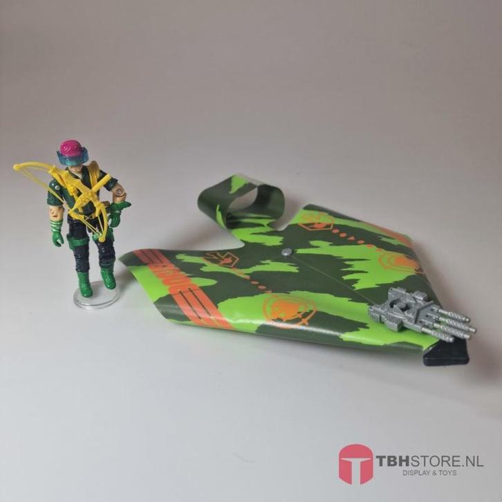 G.I. Joe Air Commandos glider met Skymate (v1) (99% Compl..., Hobby en Vrije tijd, Overige Hobby en Vrije tijd, Zo goed als nieuw