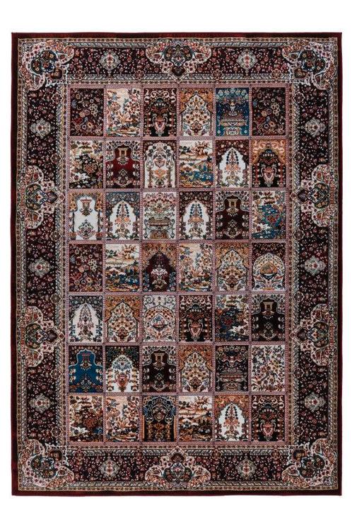 Wasbaar Vloerkleed | Dunya | Patchwork | Rood | 200x290 cm, Huis en Inrichting, Stoffering | Tapijten en Kleden, Verzenden