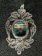 Reliekhouder - Glas, Textiel, Zilver - 1850-1900 -, Antiek en Kunst