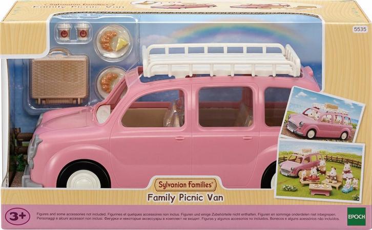 Sylvanian Families 5535 familie picknick auto, Kinderen en Baby's, Speelgoed | Poppen, Nieuw, Ophalen of Verzenden