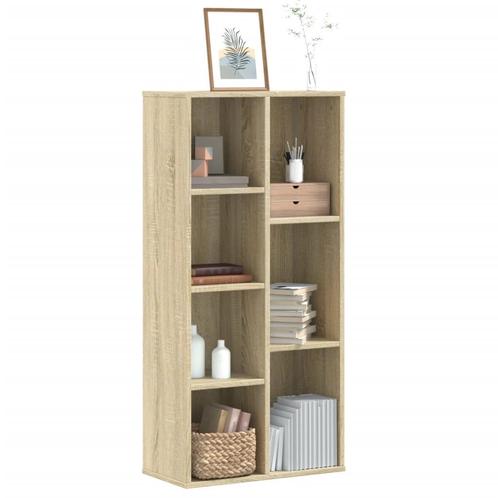 vidaXL Boekenkast 50x25x105 cm bewerkt hout sonoma, Huis en Inrichting, Kasten | Boekenkasten, Nieuw, Overige houtsoorten, Verzenden