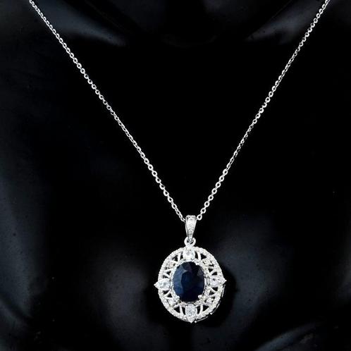 Hanger - 14 karaat Geel goud - 2.44ct. tw. Saffier - Saffier, Sieraden, Tassen en Uiterlijk, Antieke sieraden
