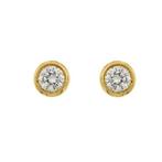 Statement oorbellen - 18 karaat Geel goud Diamant, Sieraden, Tassen en Uiterlijk, Antieke sieraden