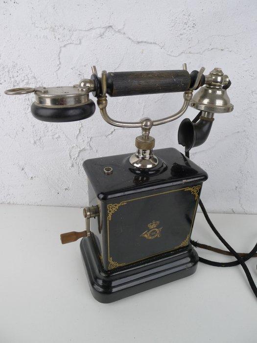 Analoge telefoon - Bakeliet, Metaal - Na korte Denemarken, Antiek en Kunst, Kunst | Designobjecten