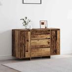 vidaXL Dressoir 120x41x75 cm bewerkt hout oud houtkleurig, Verzenden, Nieuw, Overige houtsoorten, Minder dan 50 cm