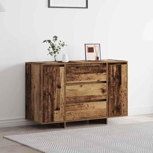 vidaXL Dressoir 120x41x75 cm bewerkt hout oud houtkleurig, Huis en Inrichting, Kasten | Dressoirs, Nieuw, Minder dan 50 cm, Overige houtsoorten
