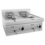 GGM Gastro | Dubbele elektrische friteuse - 10+10 liter - 18, Witgoed en Apparatuur, Frituurpannen, Verzenden, Nieuw