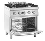 Bartscher Gasfornuis 70040 GB21 | 4 Pits | Gasoven 2/1 GN |, Ophalen of Verzenden, Nieuw in verpakking
