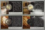 Malta. 2 Euro 2021/2022 Tarxien + Hypogeum (4 coincards), Postzegels en Munten, Munten | Europa | Euromunten