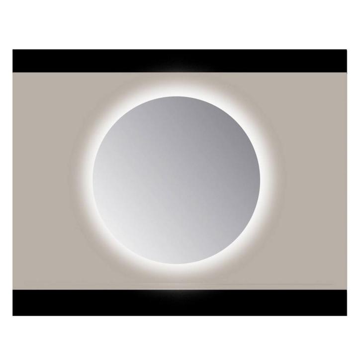Spiegel Rond Sanicare Q 120 cm Ambi Warm White LED PP, Huis en Inrichting, Woonaccessoires | Spiegels, Ophalen of Verzenden