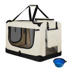 Vouwbare Hondentransportbox / Bench Lassie S - Beige - 34x50, Dieren en Toebehoren, Verzenden, Nieuw