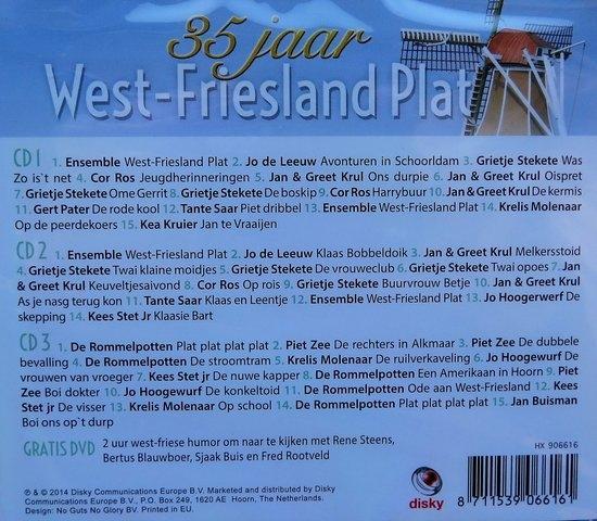 West-Friesland Plat - 35 jaar (3cd+dvd) - CD, Cd's en Dvd's, Cd's | Overige Cd's, Verzenden