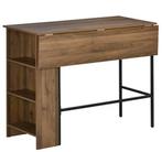 Uitschuifbare Bartafel met Opbergplanken – 120x76x91 cm, Verzenden, Nieuw