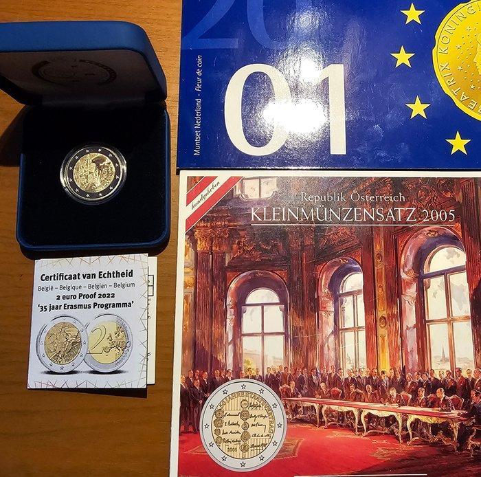 Europa. 2 Euro / Year Set (BU) / Guilder Set 2001/2022 (1, Postzegels en Munten, Munten | Europa | Euromunten