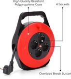 Kabelhaspel - Verlengsnoer - Verlengkabel - 5 meter - Rood -, Verzenden, Zo goed als nieuw