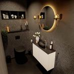MONDIAZ FOWY toiletmeubel 80cm kleur talc. Waskom positie, Ophalen of Verzenden, Nieuw, Bad