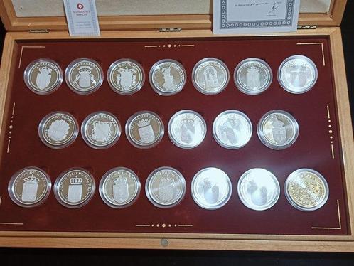 Spanje. Estuche Colección 20 Medallas Proof Autonomías, Postzegels en Munten, Munten | Europa | Niet-Euromunten