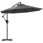 TRUUSK Vrijdragende Parasol Ø293 X 260Hcm Met Kruk En Kruisv, Verzenden, Nieuw