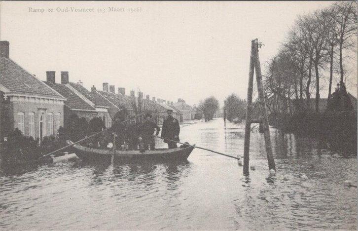 OUD-VOSSEMEER - Ramp te Oud-Vossemeer (13 Maart 1906), Verzamelen, Ansichtkaarten | Nederland, Verzenden