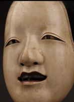 Prachtig noh-masker, mogelijk Shakumi , gemarkeerd - Hout,, Antiek en Kunst, Antiek | Overige Antiek
