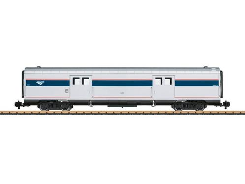 LGB 31201 Amtrak Gepäckwagen, Metallrader, Hobby en Vrije tijd, Modeltreinen | Overige schalen, Overige typen, Nieuw, LGB, Analoog