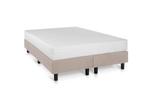 Boxspring Student Basic Beige - 160x190 cm - Pocket matras, Verzenden, Beige, 190 cm of minder, Modern