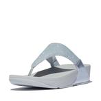 -0% FitFlop  FitFlop Lulu shimmerlux toe-post sandals  maat, Kleding | Dames, Schoenen, Verzenden, Nieuw, Blauw