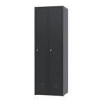 Nieuwe metalen locker | 2 deurs - 3 delig | kluisjes | grijs, Huis en Inrichting, Kasten | Lockerkasten, Ophalen of Verzenden