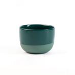 Cappuccino Kopje &#8211; Half Glazed | Pine Green, Witgoed en Apparatuur, Koffiemachine-accessoires, Verzenden, Nieuw
