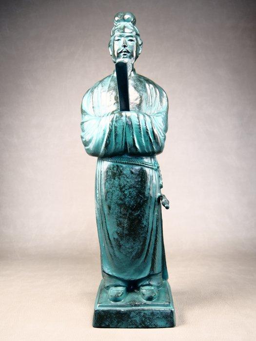 Brons - Kome Jiichi  - Grote afbeelding van prins Shotoku, Antiek en Kunst, Antiek | Overige Antiek