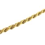 Gouden gedraaide schakel ketting | 42,5 cm (gouden ketting), Sieraden, Tassen en Uiterlijk, Kettingen, Ophalen of Verzenden, Gebruikt
