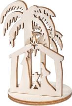 Houten Steekdelen Kribbe 4,5 cm pakje voor 2 bollen, Hobby en Vrije tijd, Ophalen of Verzenden, Nieuw