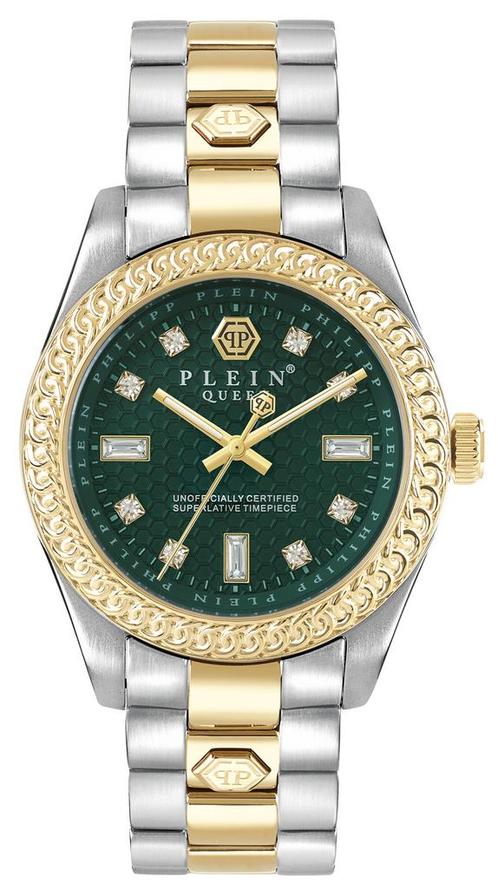 Philipp Plein PWDAA0421 Queen Crystal dameshorloge 36 mm, Sieraden, Tassen en Uiterlijk, Horloges | Dames, Staal, Nieuw, Staal