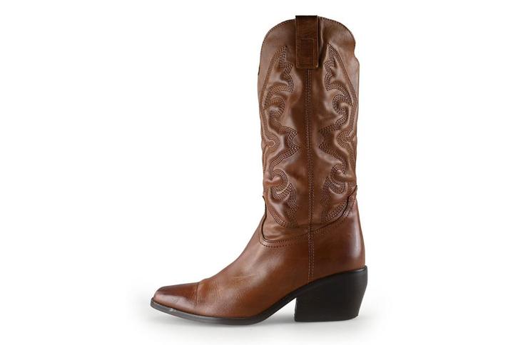 Manfield cowboy laarzen in maat 38 Bruin | 10% korting, Kleding | Dames, Schoenen, Bruin, Zo goed als nieuw, Verzenden