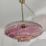 Plafondlamp - Glas - Vintage roze hanglamp