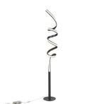 Design vloerlamp zwart incl. LED en dimmer - Twisted, Huis en Inrichting, Lampen | Vloerlampen, Nieuw, Design, 150 tot 200 cm
