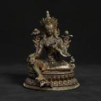 Groene Tara - Brons - Tibet - 20e eeuw