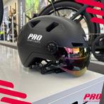 2dekans | Fietshelm met Visier & Oorwarmers Speed Pedelec -, Fietsen en Brommers, Ophalen of Verzenden, Zo goed als nieuw, Pro Sport Lights