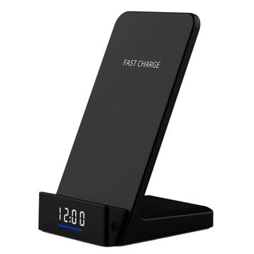 NIEUW: Draadloze oplader standaard met klok - 10W beschikbaar voor biedingen