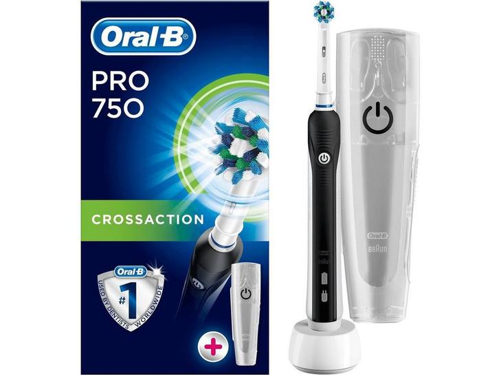 Oral-B PRO 750 - Elektrische Tandenborstel - Tot 100% meer, Sieraden, Tassen en Uiterlijk, Uiterlijk | Mondverzorging, Nieuw, Verzenden